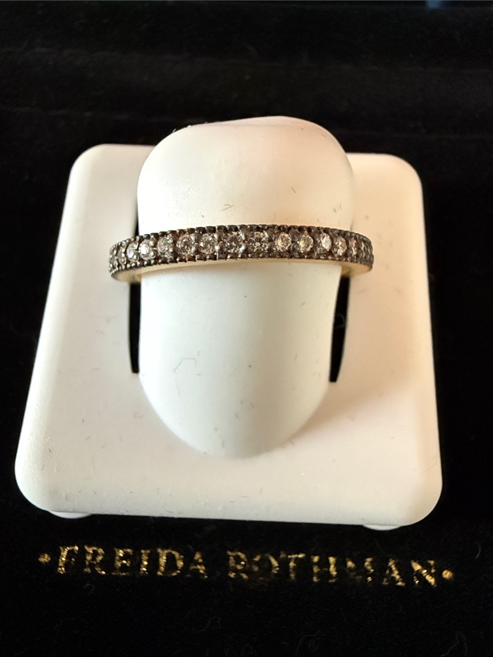 Freida Rothman Pavé Band Ring in Sterling Silver